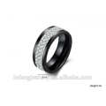 Кольцо с бриллиантом, Рождественский подарок, Модное оптовое ювелирное черное керамическое кольцо для мужчин, женщин